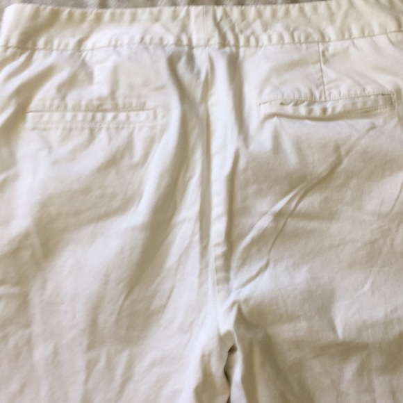 Dockers White Capri Bermuda Shorts Pants Sz 14 Stretch Cotton Modest Comfy - Picture 6 of 6